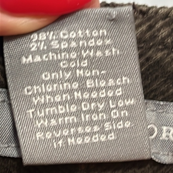 NEW Ann Taylor Lindsay BROWN corduroy capri PANTS sits lower on waist size 8 med - Picture 12 of 16